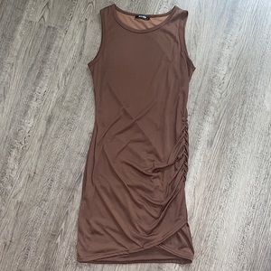 🤎Amazon chocolate brown fitted dress